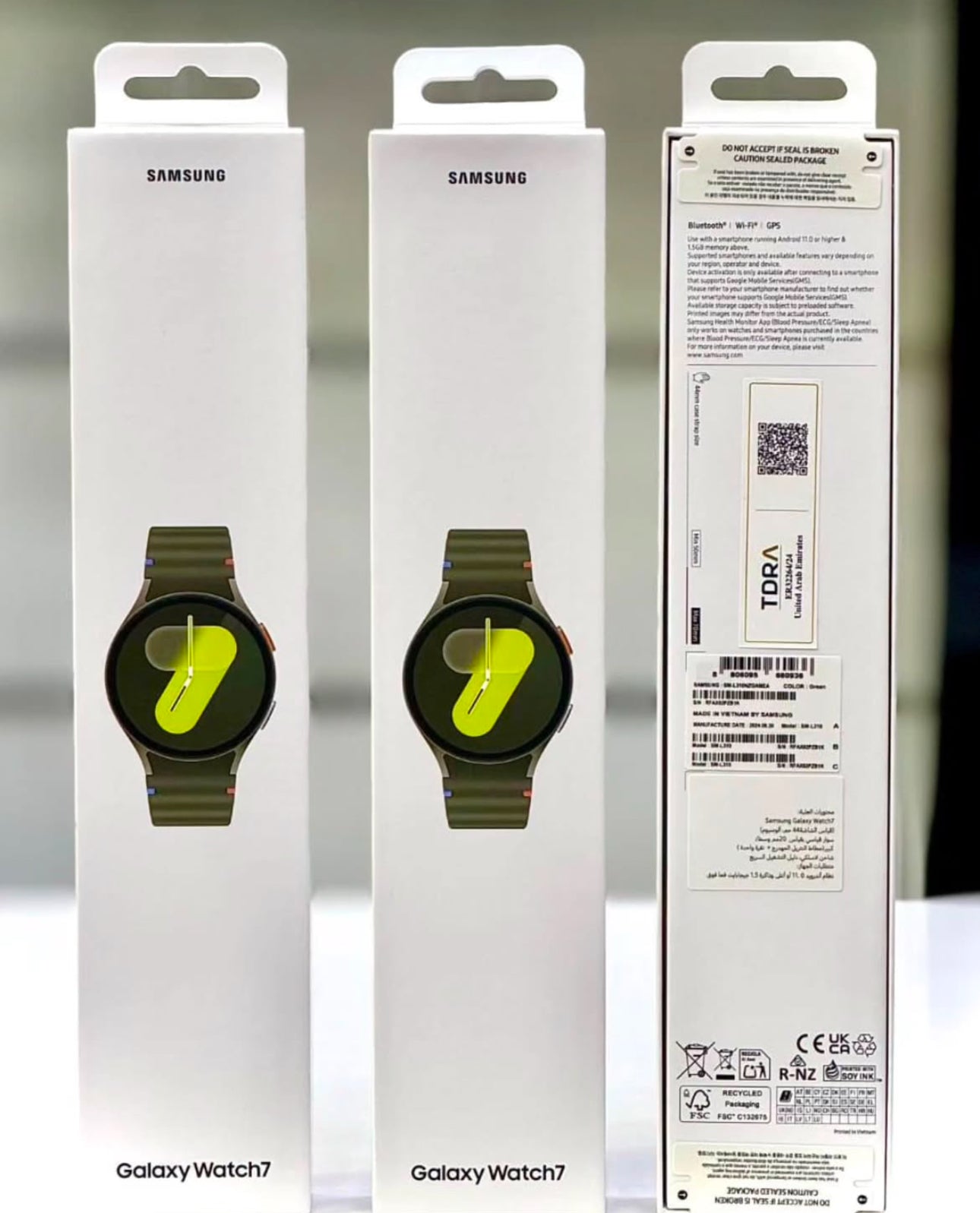 Combo Offer- Smart Watch7 : AI-Powered (44mm, Green, BT+LTE) with 3nm Processor | Dual GPS | Sapphire Glass & Armour Aluminum | 5ATM & IP68 | HR, SpO2, BP & ECG Monitor | 1-Year Warranty | 14-Day Hassle-Free Returns + Free Earbuds Pro2